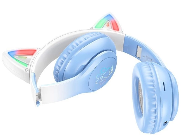 Навушники Hoco W42 Cat Ears Blue