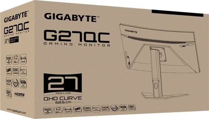 Монитор игровой 27" Gigabyte G27QC-A (G27QC-A-EK)