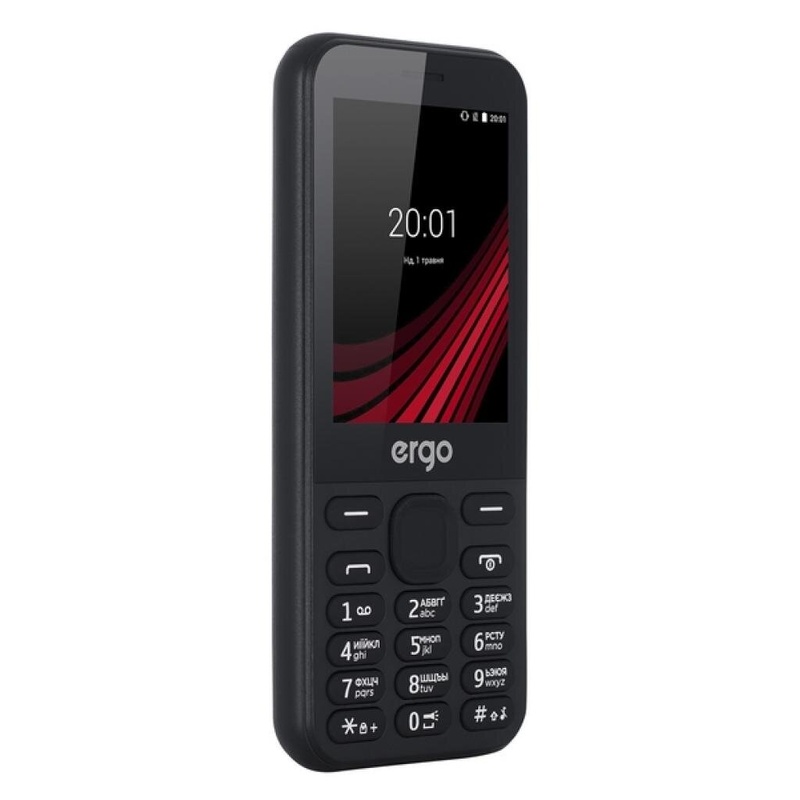 Мобільний телефон Ergo F284 Balance Black, Чорний