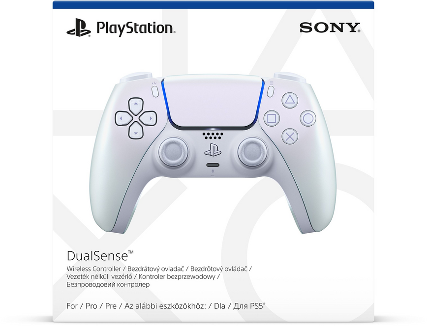 Геймпад Sony PlayStation 5 Dualsense Chrome Pearl (1000044446), Білий Перламутр