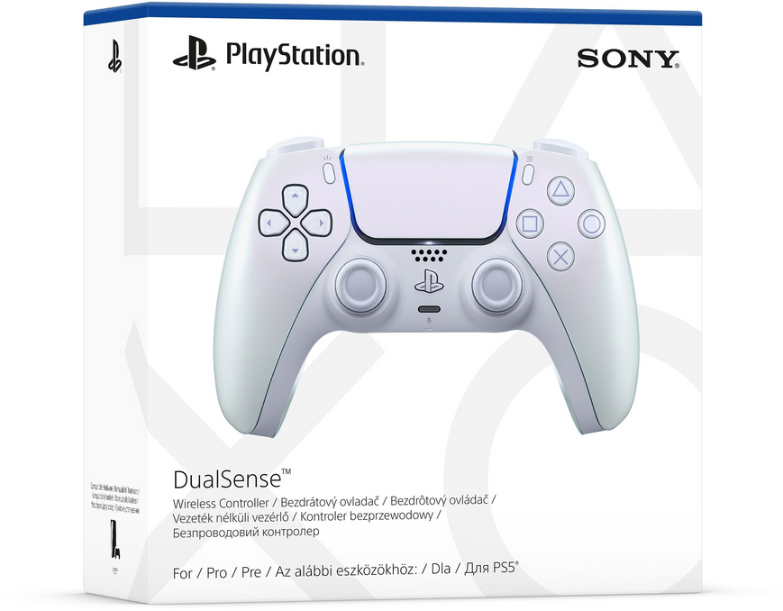Геймпад Sony PlayStation 5 Dualsense Chrome Pearl (1000044446), Білий Перламутр