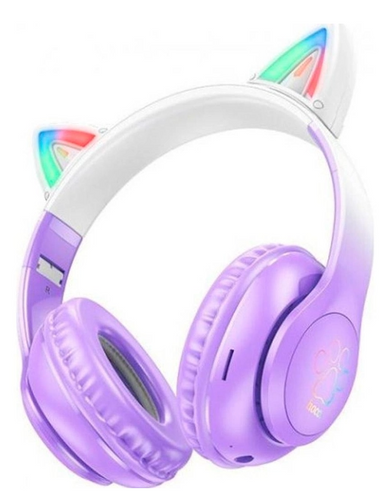 Наушники Hoco W42 Cat Ears Purple