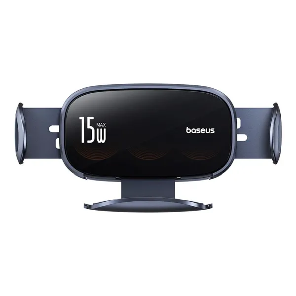 Автомобильный держатель с БЗУ Baseus LightChaser Series Triple-Coil Wireless Charging Electric Car Mount Cluster Black (C40355901111-00)