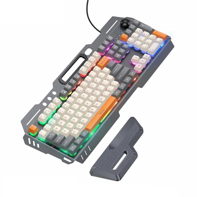 Клавіатура HOCO DI98 Murphy 3-color wired keyboard (Ukrainian version) Star Gray
