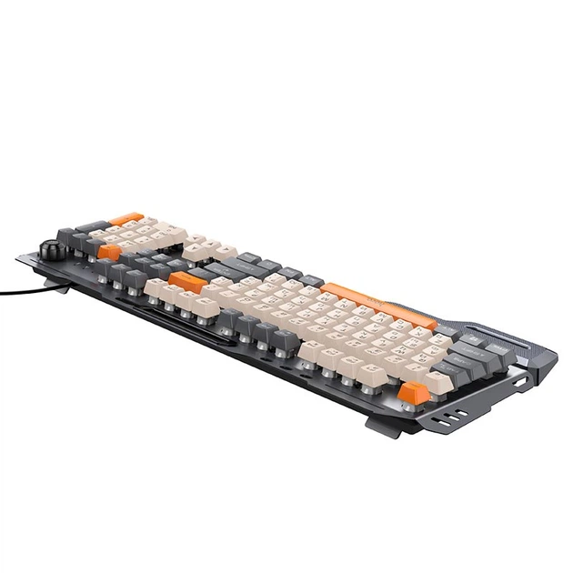 Клавіатура HOCO DI98 Murphy 3-color wired keyboard (Ukrainian version) Star Gray