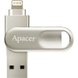 USB флеш накопичувач Apacer 32GB AH790 Silver USB 3.1/Lightning (AP32GAH790S-1)