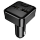 Автомобільний зарядний пристрій з FM-модулятором BOROFONE BC63 Selecto car BT FM transmitter Black