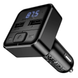 Автомобільний зарядний пристрій з FM-модулятором BOROFONE BC63 Selecto car BT FM transmitter Black