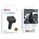 Автомобільний зарядний пристрій з FM-модулятором BOROFONE BC63 Selecto car BT FM transmitter Black