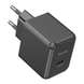 Мережевий зарядний пристрій HOCO CS13A Ocean single port PD20W charger Black (6942007603805)