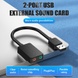 Внешняя звуковая карта Vention USB Sound Card 2.0 Channel 0.15m Black (CDYB0)