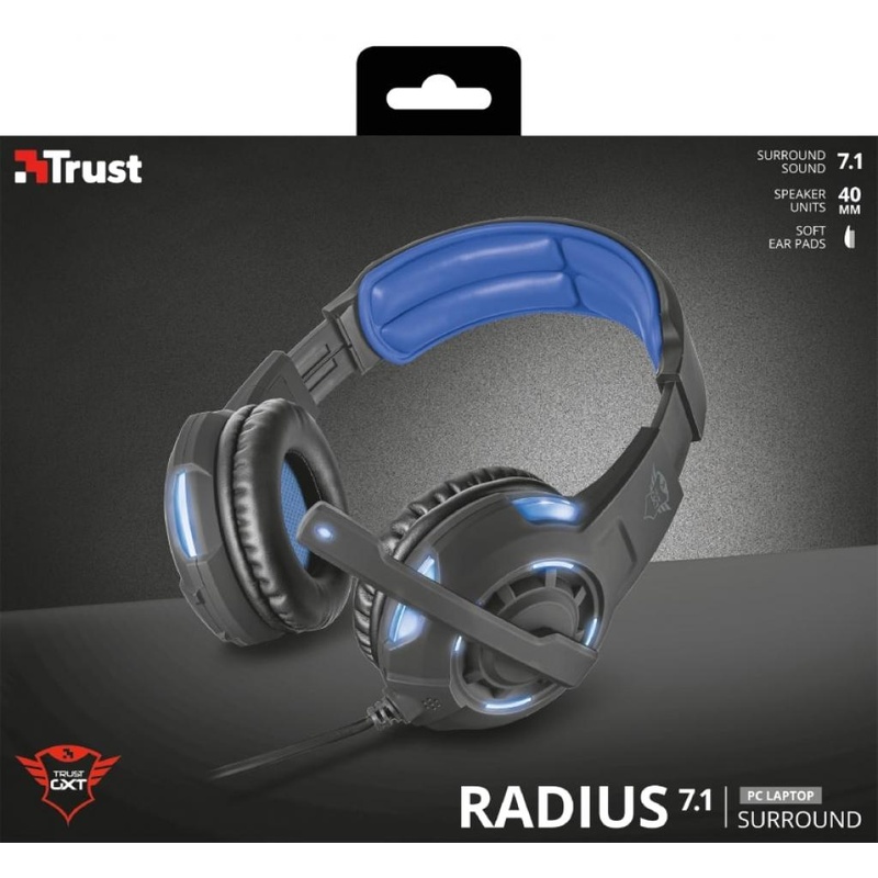 Навушники Trust GXT 350 Radius 7.1 Surround USB BLACK (22052)