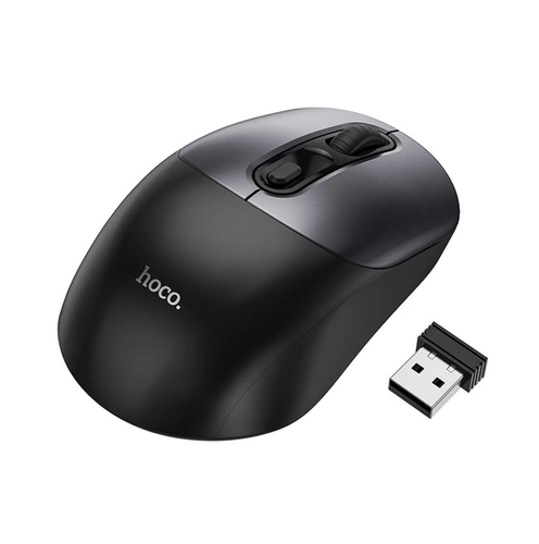 Мышь HOCO GM28 2.4G business wireless mouse Black Metal Gray (6942007619684 )