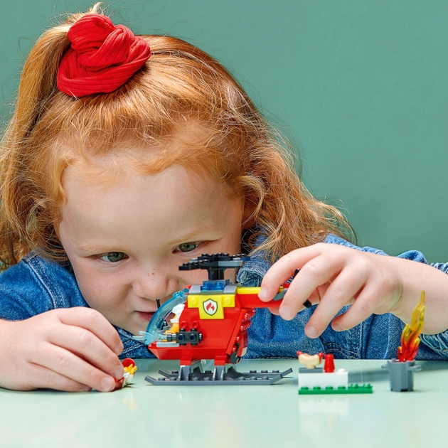 Конструктор LEGO City Пожежний гелікоптер 53 деталі (60318)