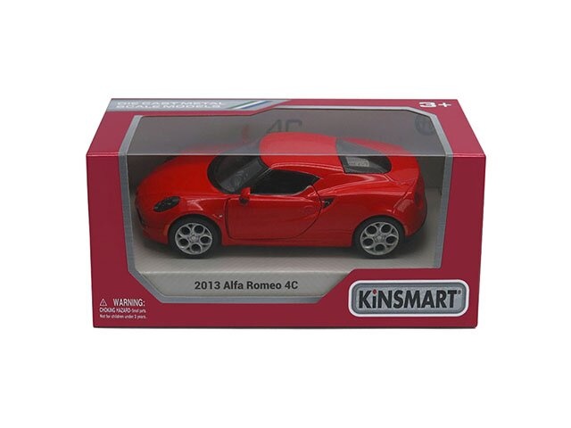 Машинка Kinsmart Alfa Romeo 4C 2013 1:32 KT5366W