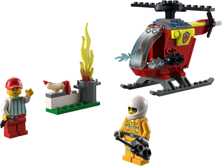 Конструктор LEGO City Пожежний гелікоптер 53 деталі (60318)