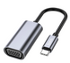 Переходник - VGA адаптер Hoco UA21 Origin Type-C to VGA Converter Metal Gray (UA21)