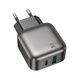 Зарядное устройство BOROFONE BAS55A Absolute PD30W+QC3.0 charger(EU) Black (6941991116230)