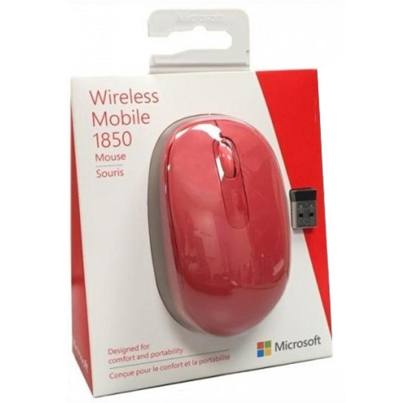 Мышка Microsoft Mobile 1850 Red (U7Z-00034)