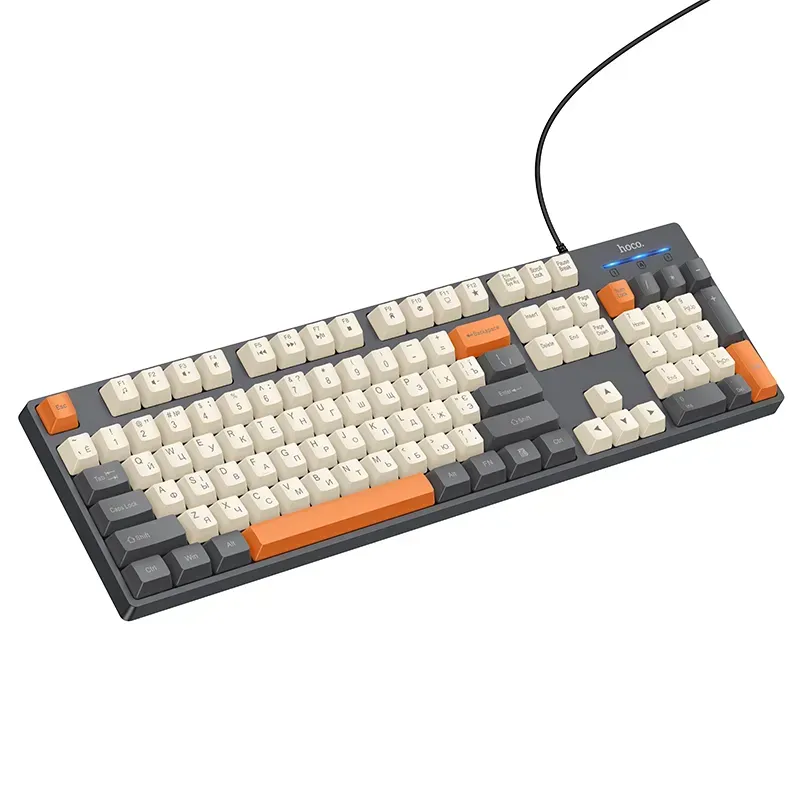 Клавіатура HOCO GM61 Murphy 3-color wired keyboard (Ukrainian version) Star Gray