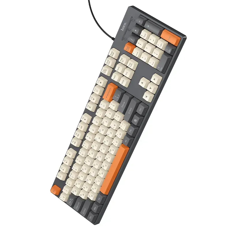 Клавіатура HOCO GM61 Murphy 3-color wired keyboard (Ukrainian version) Star Gray