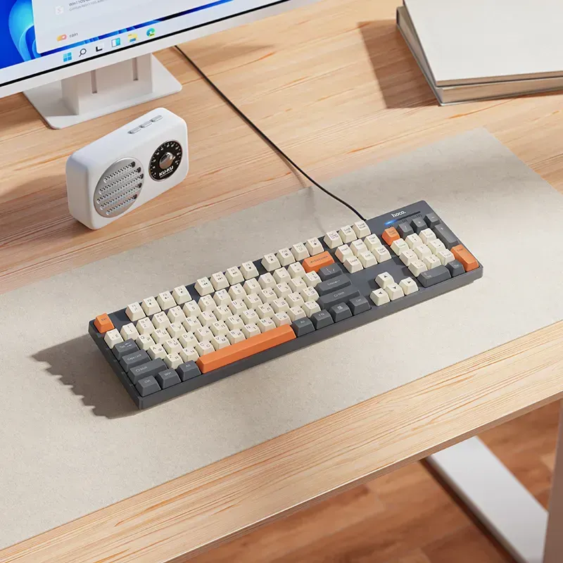 Клавіатура HOCO GM61 Murphy 3-color wired keyboard (Ukrainian version) Star Gray