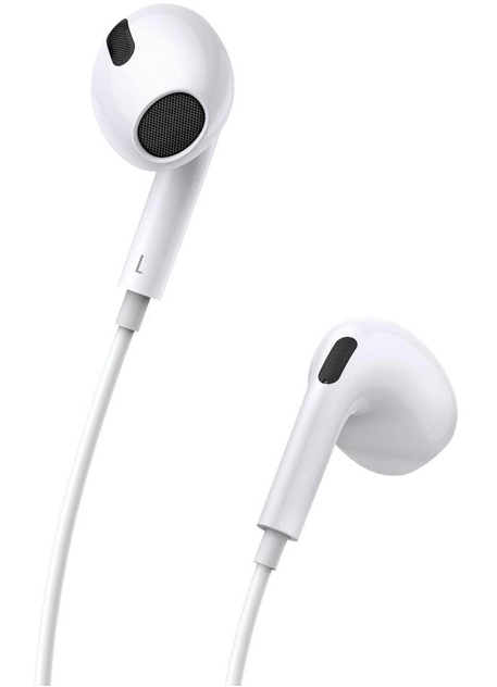 Наушники Baseus Encok Type-C lateral in-ear Wired Earphone C17 White (NGCR010002)