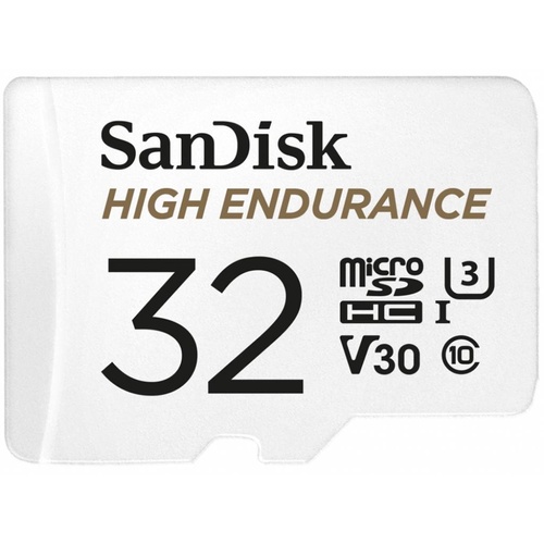 Карта памяти SanDisk 32GB microSDHC class 10 UHS-I U3 V30 High Endurance (SDSQQNR-032G-GN6IA)