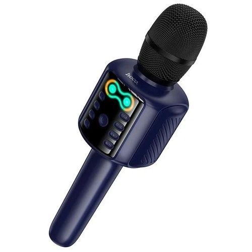 Портативная колонка-микрофон HOCO L24 Shine karaoke microphone, 5W, Blue