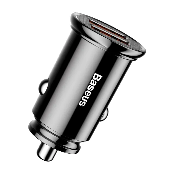 Автомобильное зарядное устройство Baseus Circular Plastic А+А 30W Black (CCALL-YD01)
