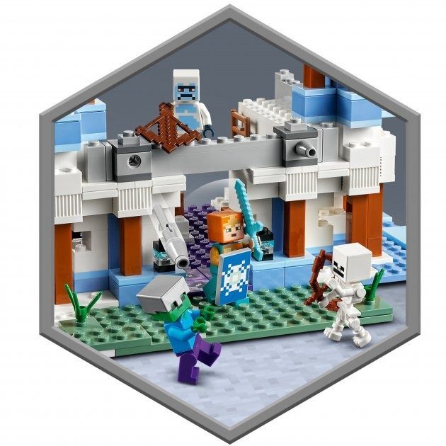Конструктор LEGO Minecraft Ледяной замок 499 деталей (21186)