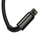 Кабель Baseus Tungsten Gold One-for-three Fast Charging Data Cable USB to M+L+C (CAMLTWJ-01)