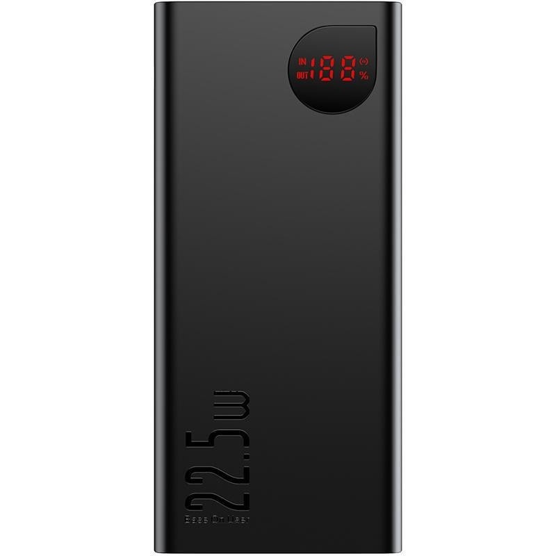 Повербанк Baseus Adaman Metal Digital Display 20000mAh 22.5W Black (PPAD070101)