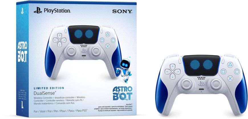 Геймпад Sony PlayStation 5 Dualsense Astro Bot Limited Edition (1000044980), Білий-Синій
