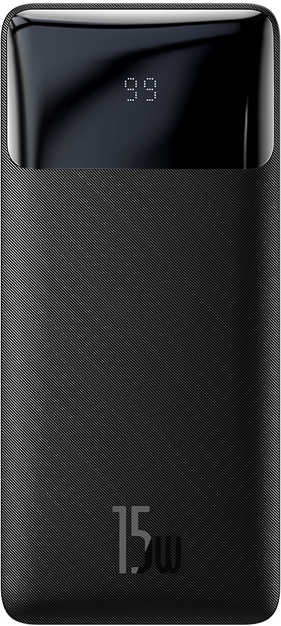 Повербанк Baseus Bipow Digital Display 2USB + Type-C 15W 20000mAh Black (PPBD050101)