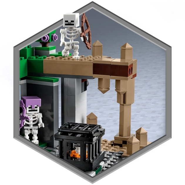 Конструктор LEGO Minecraft Подземелье скелета 364 детали (21189)