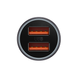 Автомобільний зарядний пристрій Baseus Golden Contactor Max Dual Fast Charger Car Charger U+U 60W Dark Gray (CGJM000013)