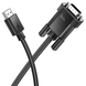 Кабель HOCO US12 HDTV male to VGA male HD data cable(L=2M) Black (6942007628235)