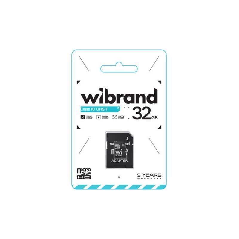 Карта памяти Wibrand 32GB microSD class 10 UHS-I (WICDHU1/32GB-A)