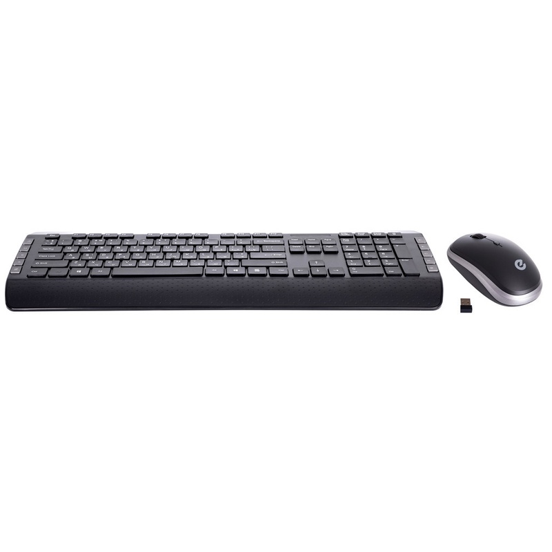 Комплект клавиатуры и мышки Ergo KM-850WL Black (KM-850WL)