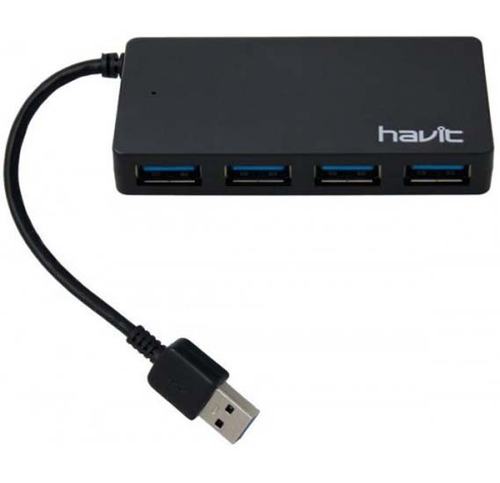 Хаб Havit HV-H103 USB 3.0, 4 порта черный