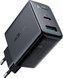 Мережевий зарядний пристрій ACEFAST A5 PD32W(USB-C+USB-A) dual port charger Black (AFA5B)