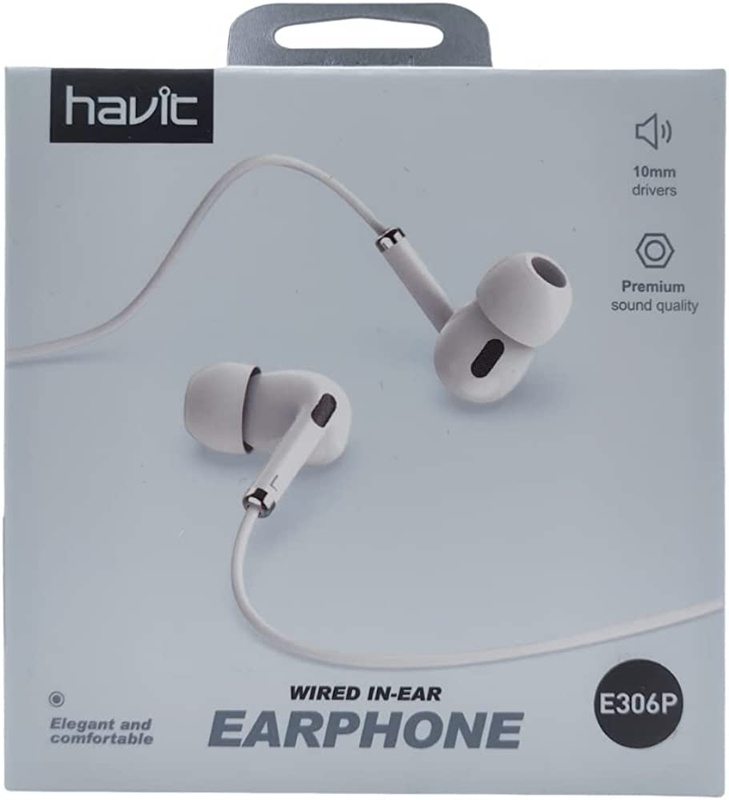 Навушники з мікрофоном HAVIT HV-E306P White