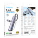 USB-хаб з HDMI BOROFONE DH14 Buddy Type-C 5-in-1 adapter Metal Gray (6941991115578)