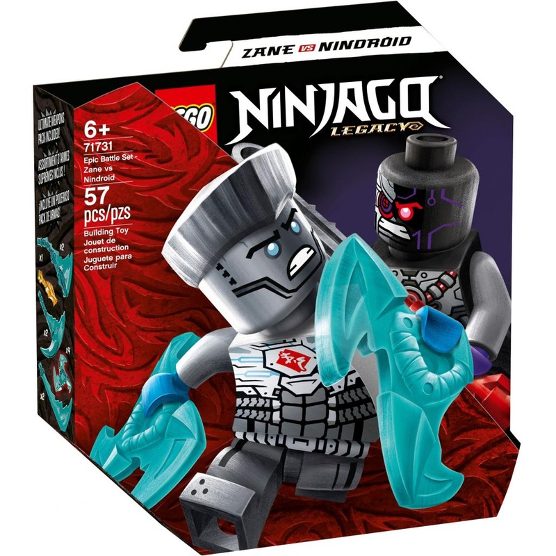Конструктор LEGO Ninjago Грандиозная битва Зейн против Ниндроида 57 деталей (71731)