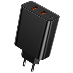 Мережевий зарядний пристрій Baseus PPS three output quick charger(C+U+U)60W EU B