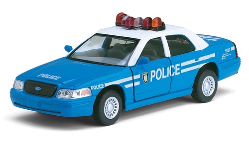 Машинка Kinsmart Ford Crown Victoria Police Interceptor (Blue) 1:42 KT5342WA (поліція)