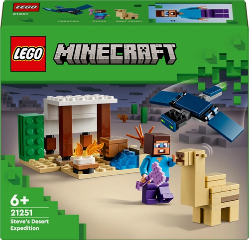 Конструктор LEGO Minecraft Экспедиция Стива в пустыню 75 деталей (21251)