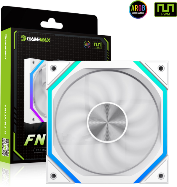 Кулер для корпуса Gamemax FN12A-N2-W (6931858738293)