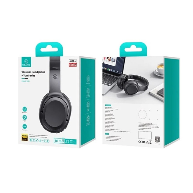 Навушники бездротові Usams USAMS-YG23 Wireless Headphone-Yun Series black (TDLYEJYX01)